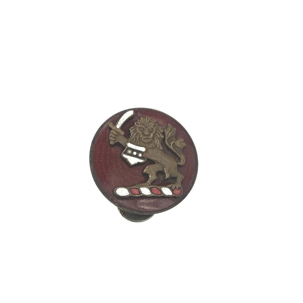 VTG WWII WW2 Original  US Army 28th Field Artillery DI DUI Crest Pin - Picture 10 of 11